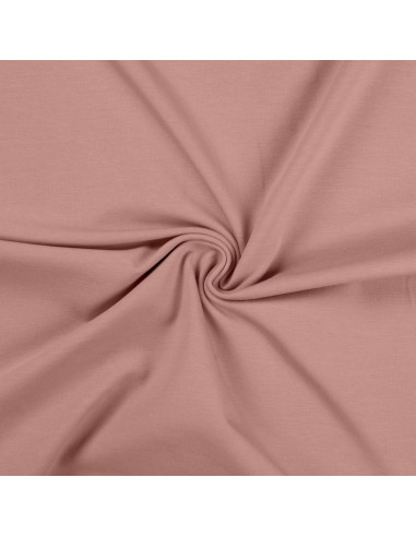 Tissu jersey coton - Vieux rose