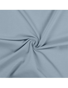Tissu jersey coton - Bleu layette