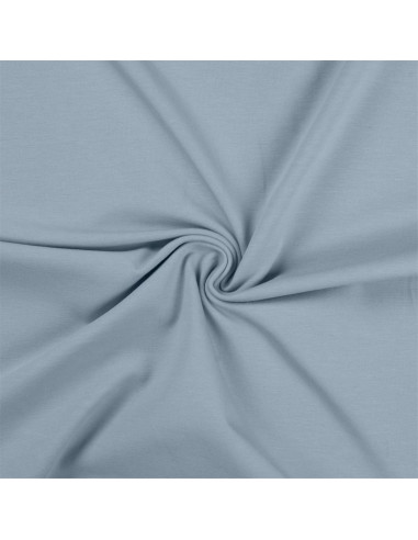 Tissu jersey coton - Bleu layette