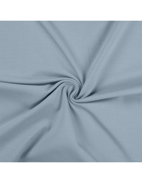 Tissu jersey coton - Bleu layette