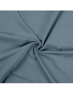 Tissu jersey coton - Bleu gris