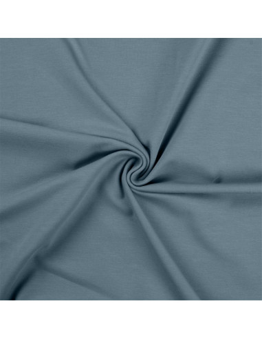 Tissu jersey coton - Bleu gris