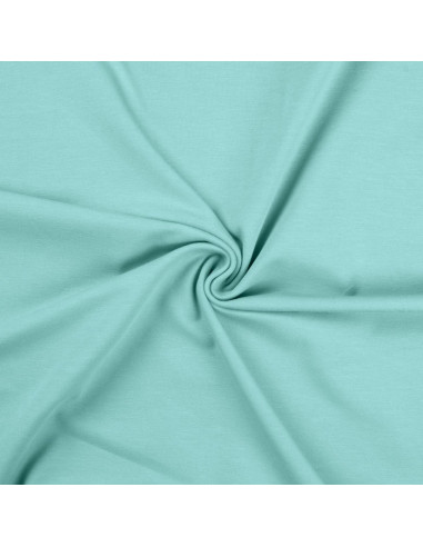Tissu jersey coton - Vert d´eau