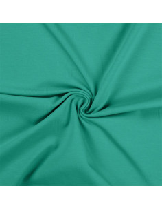 Tissu jersey coton - Bleu Tiffany