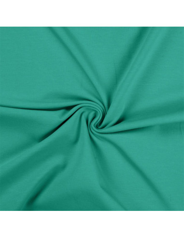 Tissu jersey coton - Bleu Tiffany