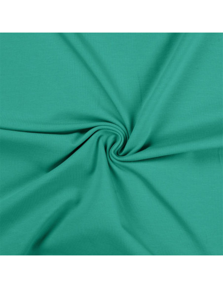 Tissu jersey coton - Bleu Tiffany
