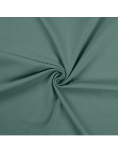 Tissu jersey coton - Vert de gris