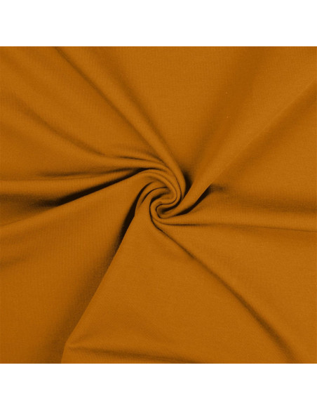 Tissu jersey coton - Ocre