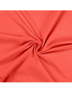 Tissu jersey coton - Pêche