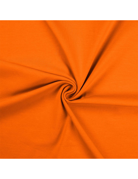 Tissu jersey coton - Orange