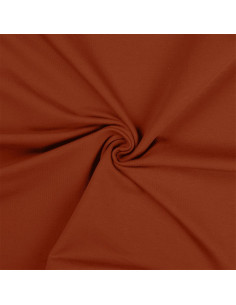 Tissu jersey coton - Terracotta