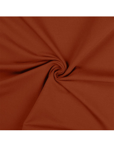 Tissu jersey coton - Terracotta
