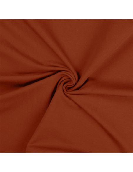 Tissu jersey coton - Terracotta