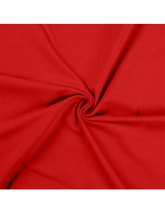 Tissu jersey coton - Rouge