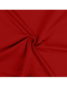 Tissu jersey coton - Rouge foncé