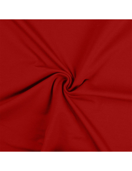 Tissu jersey coton - Rouge foncé