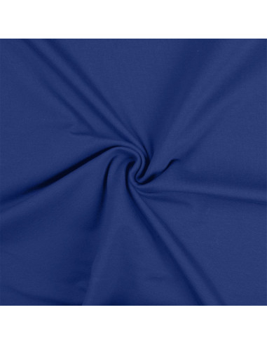 Tissu jersey coton - Bleu royal