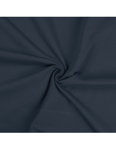 Tissu jersey coton - Bleu denim