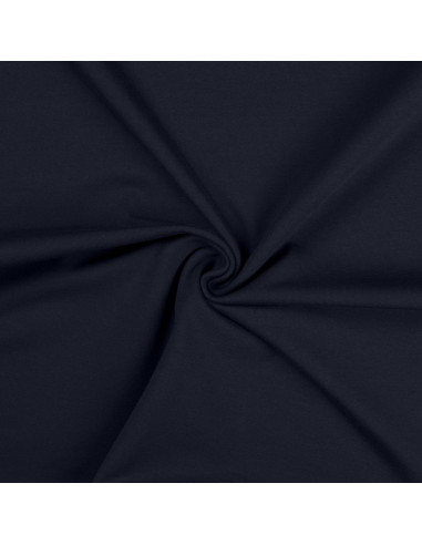 Tissu jersey coton - Bleu marine