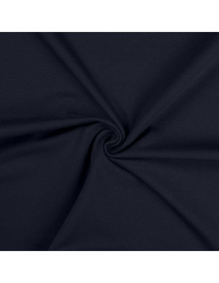 Tissu jersey coton - Bleu marine