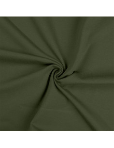 Tissu jersey coton - Vert militaire