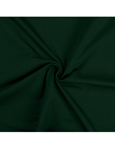 Tissu jersey coton - Vert bouteille