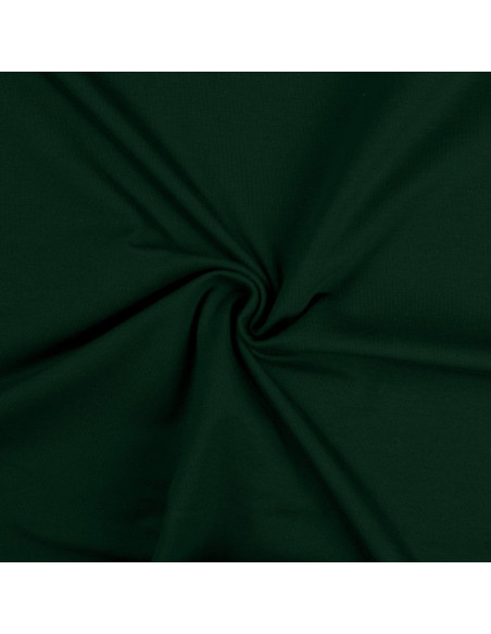 Tissu jersey coton - Vert bouteille