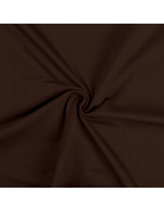 Tissu jersey coton - Marron foncé