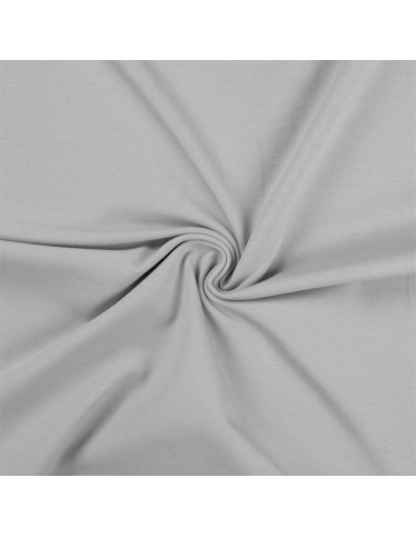 Tissu jersey coton - Gris argent