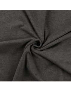 Tissu jersey coton - Gris chiné