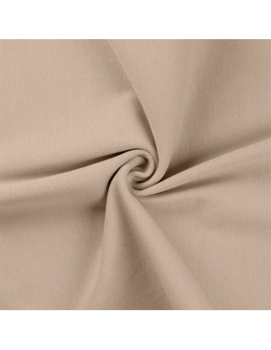 Tissu jersey bord côte - Sable