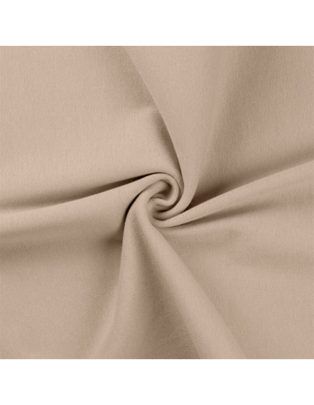 Tissu jersey bord côte - Sable