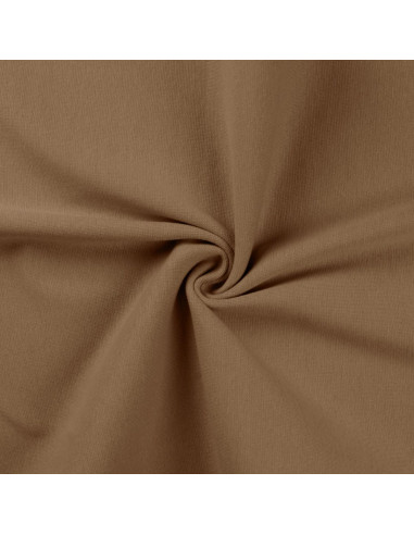 Tissu jersey bord côte - Taupe