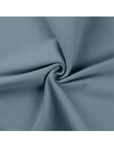 Tissu jersey bord côte - Bleu gris