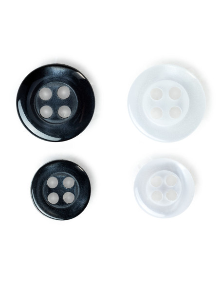Boutons pour chemises imitation nacre
