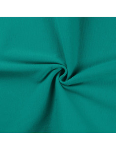 Tissu jersey bord côte - Emeraude