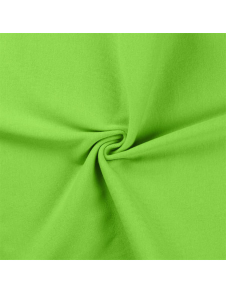 Tissu jersey bord côte - Vert citron