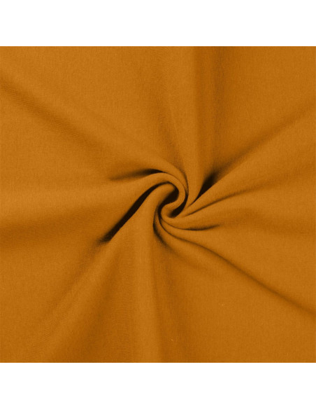 Tissu jersey bord côte - Ocre