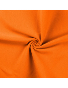Tissu jersey bord côte - Orange