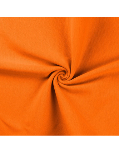 Tissu jersey bord côte - Orange