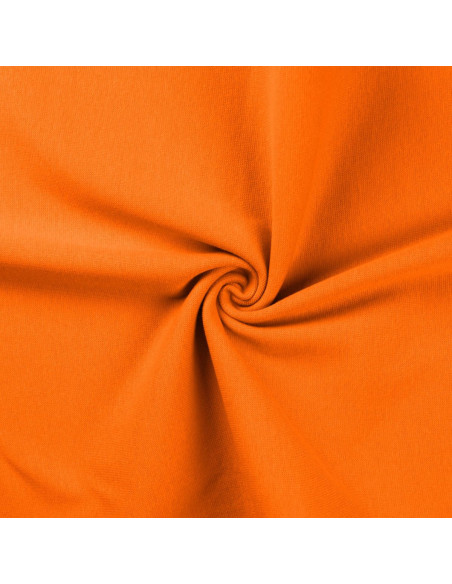 Tissu jersey bord côte - Orange