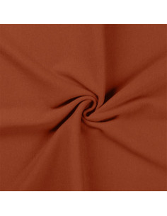 Tissu jersey bord côte - Terracotta