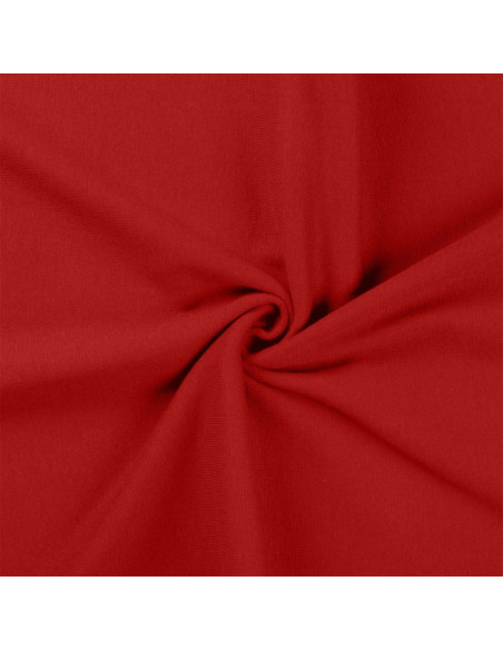 Tissu jersey bord côte - Rouge foncé