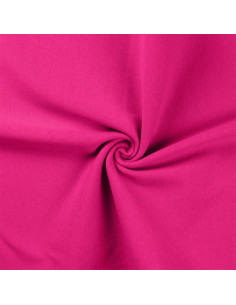 Tissu jersey bord côte - Fuchsia
