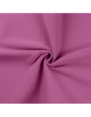 Tissu jersey bord côte - Lilas