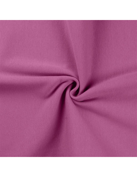 Tissu jersey bord côte - Lilas