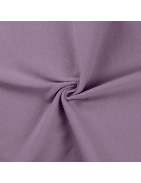 Tissu jersey bord côte - Lilas foncé