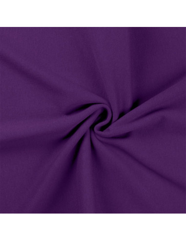 Tissu jersey bord côte - Violet