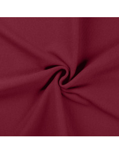 Tissu jersey bord côte - Lie de vin