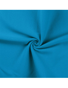 Tissu jersey bord côte - Turquoise